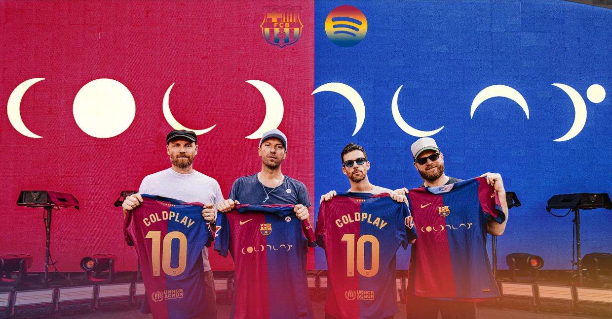 Barcelona to Flaunt ‘Moon Music’-Inspired Coldplay Logo in Clash Against Real Madrid